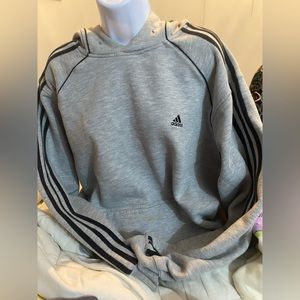 Adidas sweater gray L vintage